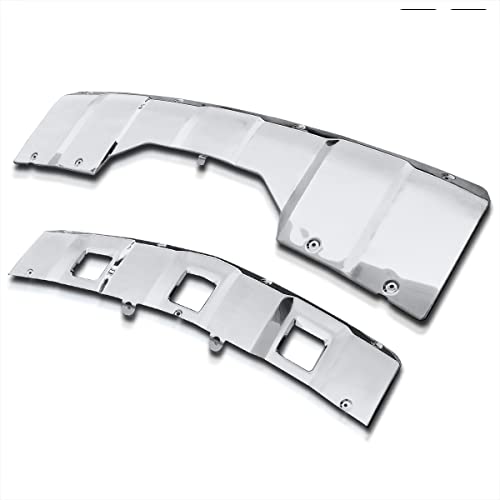 Spec-D Tuning Front + Rear Bumper Skid Plate Cover Chrome Compatible with Mercedes-Benz X164 Gl320 Gl350 Gl450 2007-2009