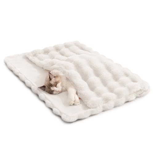 Cat Blanket for Indoor Cats Ultra Soft Plush Faux Fur Kitten Blankets Machine Washable Reversible Pet Throw Protector for Couch Furniture 21