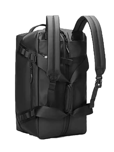 Handcuffs Travel Duffle Bag with Backpack Straps | Large Capacity Rucksack for Men & Women (Black)