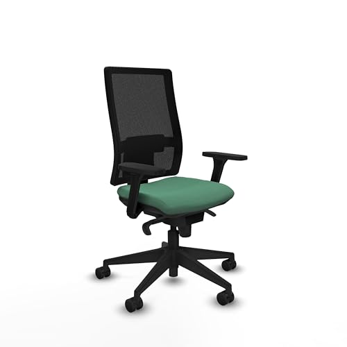 Piqueras y Crespo Sillas Oficina Online Hornas 24 Horas 120 Kg Brazos 3D Sincro 5 Posiciones Sin Cabecero Apoyo Lumbar 1D Respaldo Regulable en Altura Acabado Color