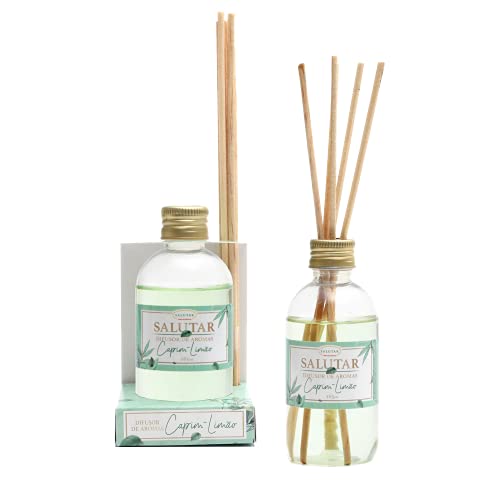 Aromatizador de Ambiente Capim-Lim&atilde;o 165 ml Difusor com 5 Varetas, Salutar