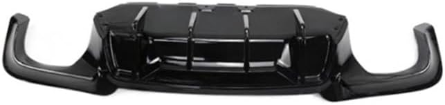LINGYUE Carbon Fiber Look Rear Bumper Lip Diffuser Car Accessories Compatible for BMW 5 Series F10 M Sport M5 2011 2012 2013 2014 2015 2016 Rear Bumper Protector(Gloss Carbon M Style)