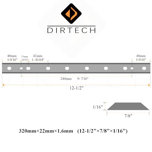 12-1/2 Inch HSS Planer Blades Set of 9