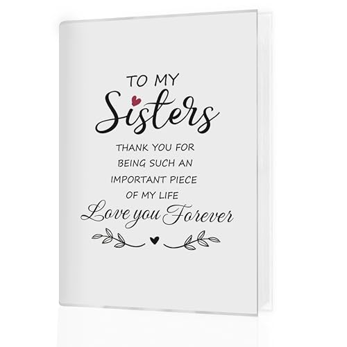 Álbum de fotos para hermanas 10x15 cm, regalo para amigas o hermanas, álbum pequeño de recuerdos con 18 bolsillos para 36 fotos, libro de fotos para aniversario, familia o viajes