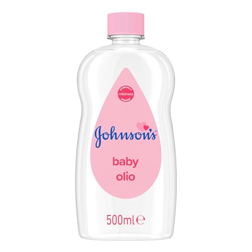 Johnson's Baby – Huile pour bébé (500 mL) – Douceur cliniquement prouvée et formule sans colorants – Soin quotidien doux pour préserver l'hydratation de la peau