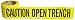 Brady 91227, Barricade Tape, 3" Width, Black on Yellow (1 per Order)