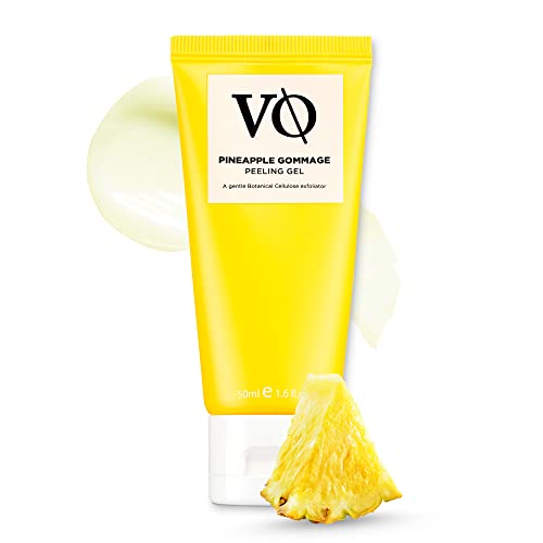 Pineapple Gommage Peeling Gel by Vitamasques - Gentle Botanical Cellulose Exfoliator for Sensitive Skin - De-Clogs Pores & Eliminates Dead Skin - Vegan, Free from Parabens & Gluten