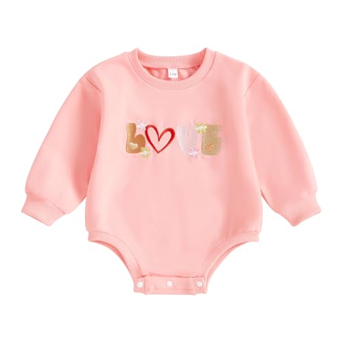 BemeyourBBs Newborn Baby Boy Girl Fall Winter Clothes Long Sleeve Bubble Sweatshirt Romper Cute Infant One Piece Outfit