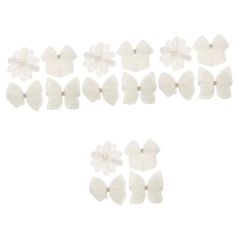 Barrette à nœud perle blanche et strass pour coiffure fille et accessoires cheveux mariage