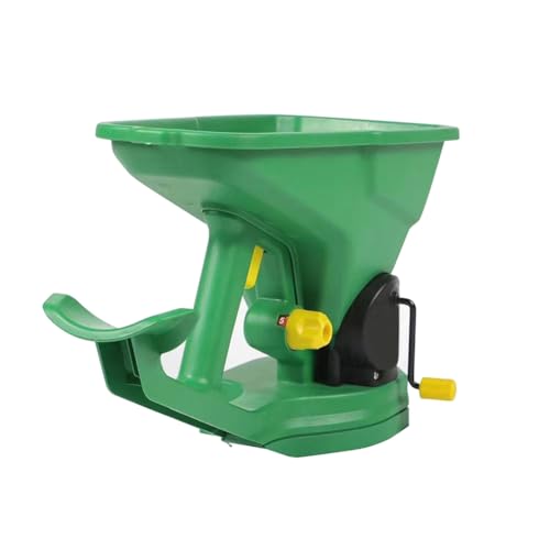 Feriany Esparcidor de Semillas de Mano para Jardinero, 1,5 L, 5 Engranajes, Esparcidor PortáTil de Ahorro de EnergíA, Esparcidor de CéSped Manual, Sembradora de Manivela