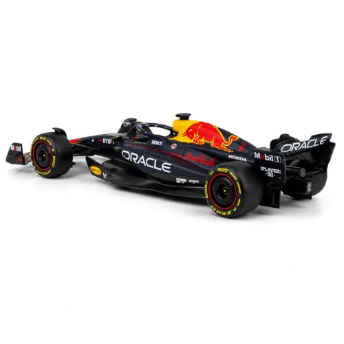 Image of Wizplex QY Toys Oracle Red Bull Racing RB19 1:24 Scale Officially Licensed Die Cast Metal Formula 1 Car with Display Base - No. 1 Large Collectible Model for Collectors 14+