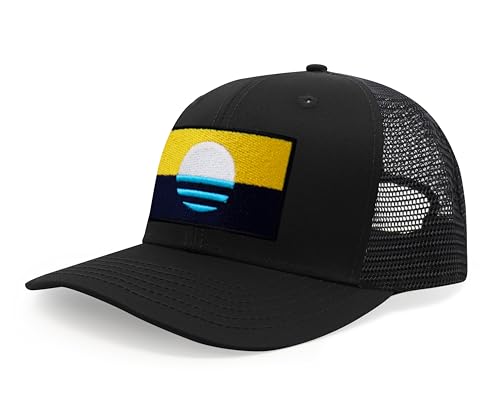 Image of International Tie City Hat for Men and Women, Adjustable Snapback Trucker Baseball Cap with Embroidered Patch
