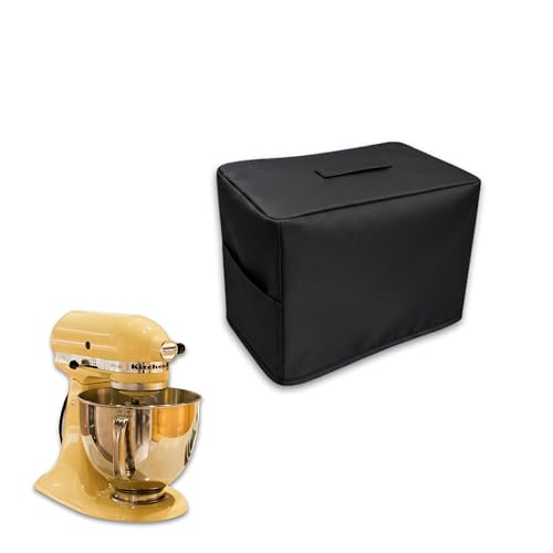 Image of KHOOBREZ Nylon Dust And Waterproof Washable Stand Mixer Cover For Kitchen Sm-Bc (Black)