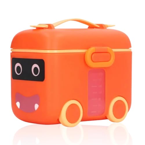 Image of Adore Tuk Tuk Baby Milk Powder Container, Formula Storage and Milk Powder Dispenser Box (180 gm, Orange)