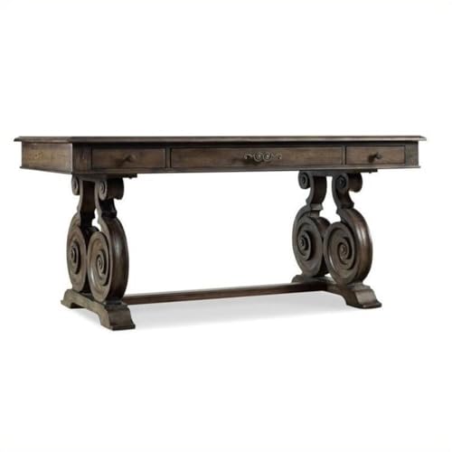 Writing Home Office Desk in Walnut Brown