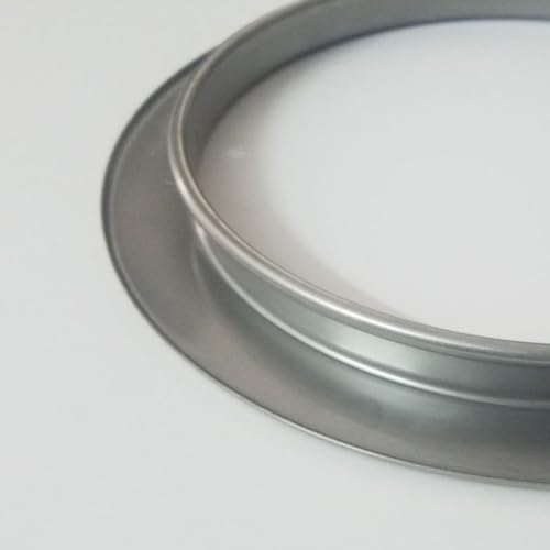 Image of Countertop Embedded Hollow Ring Stainless Steel Trash Grommet Accessories Round Built-in Trash Can Accessories for Mall Kitchen Bathroom Office (Sliver)