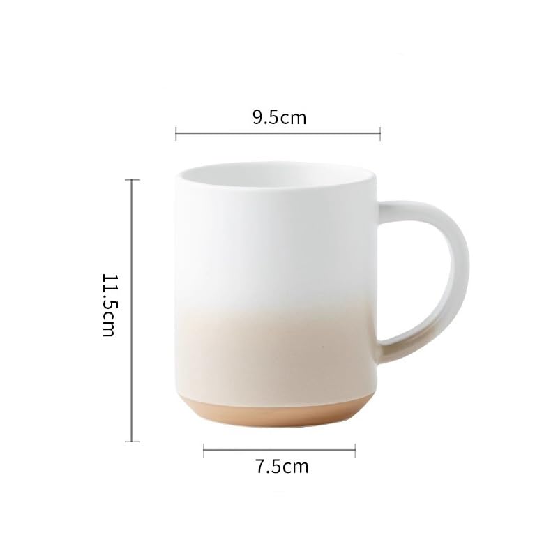 ENGENDER Tazas Cafe Taza Grande de cerámica 550 ml for té la Tarde, for el hogar, for café, Restaurante Retro, Agua Mug Cups