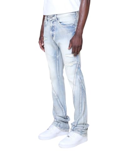 Smoke Rise Men's Barbwire Rhinestone Jean2