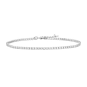 PAVOI 14K Gold Plated Tennis Anklets for Women | Tennis Ankle Bracelet for Women