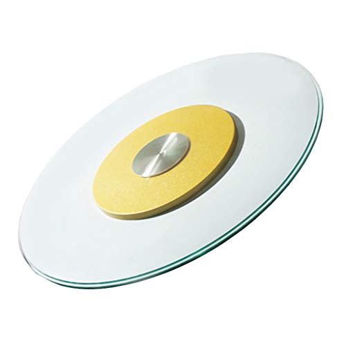 Haushalts Esstisch Plattenspieler,Universal-Drehteller, 360° drehbarDrehplatte mit Durchmesser 60 cm,Golden