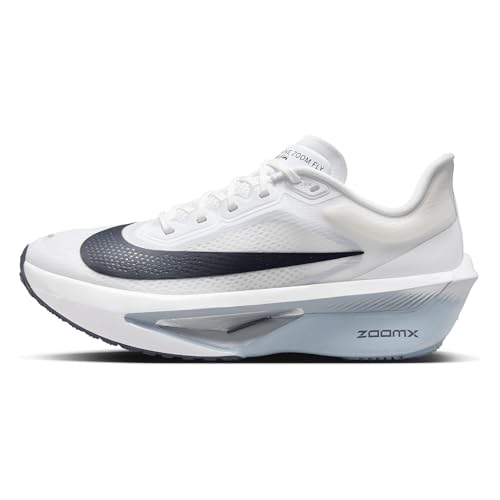 Nike Zoom Fly 6 Women's Road Racing Shoes (FN8455-104, White/Pure Platinum/Obsidian Mist/Gridiron)