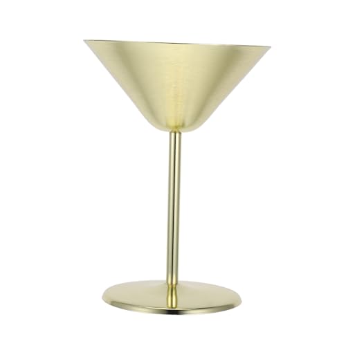 ABOOFAN Stainless Steel Martini Goblet Creative High Stemmed Cocktail Cup for Parties Unique Design Polished Finish Versatile Use for Cocktails and More