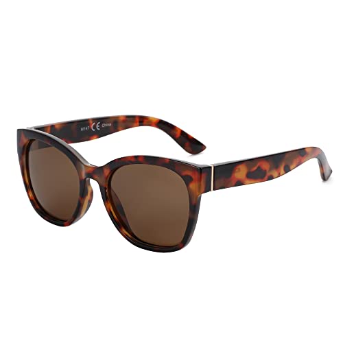Image of ZENOTTIC Cat Eye Sunglasses Women: Polarized UV400 Oversized Retro Shades