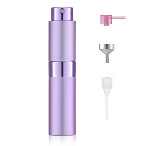 Toureal Atomiseur de Parfum 8 ml Vide, Flacon Pulvérisateur Rechargeable Violet