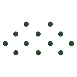 Comet Busters Round Dark Green Velvet Bindi (6 mm) (BIN857)