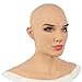 U-CHARMMORE Crossdresser Silicone Masque Femelle Réaliste Visage À La Main pour Cosplay Drag Queen Halloween Déguisements Mascarade (couleur 1)