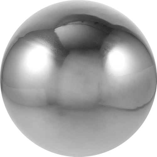TOBBOMEY Edelstahl Gartenkugel 250mm Hohl Polierte Spiegelnde Dekokugel für Innen und Außenbereich Reflektierender Gartenspiegel Große Spiegelkugel aus Rostfreiem Stahl