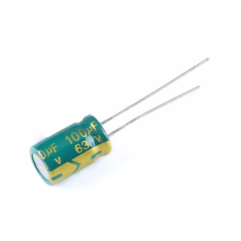 Condensateur électrolytique 63V 100UF 8 * 12MM basse impédance pour circuit imprimé et audio