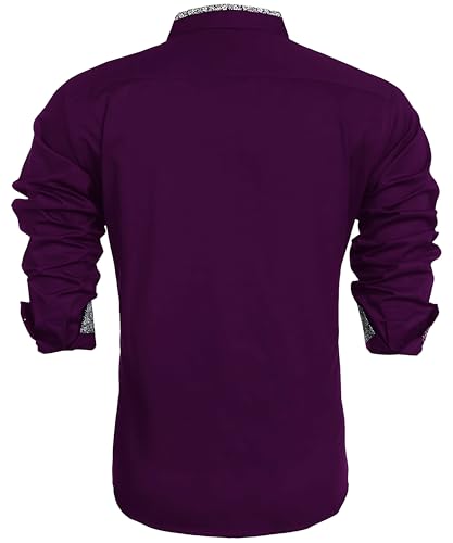 Image of Mens Shirt | Black Cotton Blend Casual | Regular Fit | Full Sleeve | Printed Spread Collar | Solid Plain Style | Summer Office Wear | Stylish Shirt for Men
