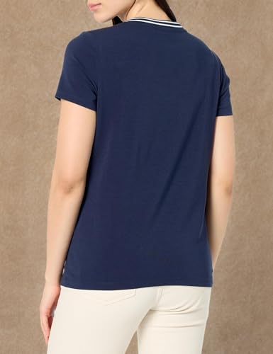 Nautica Women's Solid V-Neck Short Sleeve T-Shirt3