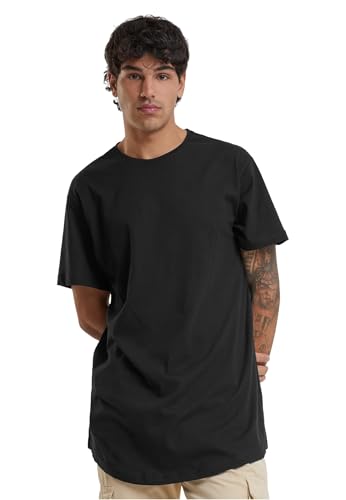 Urban Classics Herren Shaped Long Tee T-Shirt, Schwarz (black), 3XL