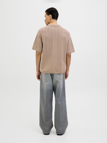 JACK & JONES Jorparos Knit Easter Ss Crochet Polo – Ansicht 4