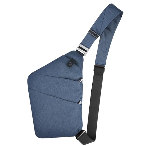 VADOO Sling Bag - Anti-theft Crossbody Shoulder Bag for Men and Women (Navy Blue)