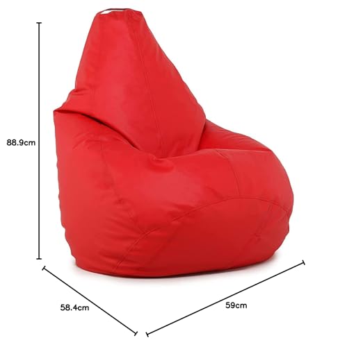 Image of Large Bean Bag Cover Without Beans (RED)