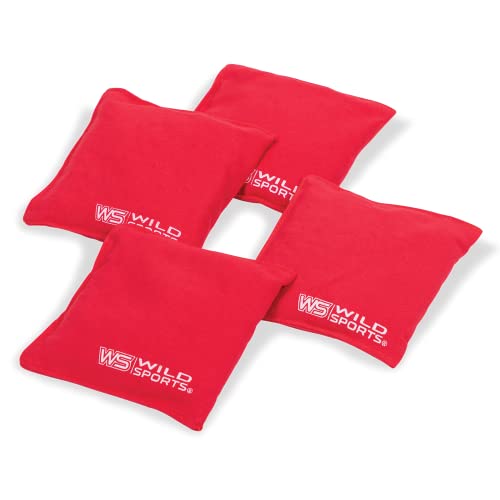 Wild Sports 1-1-16014-RE015F Regulation Size Cornhole Bags - Set Of 8 Premium Bean Bag Toss Bags cover