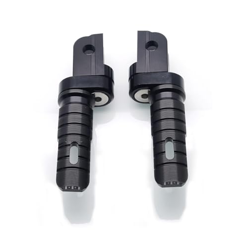 Image of MZS Motorcycle Foot Pegs Front 360 Roating Rider Footpegs Rest Pedal Black CNC Compatible with F900R, F900XR, Rninet, R nine T Scrambler /Pure, S1000R, S1000RR