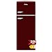 Amica KGC 15631 R Retro Kühl-/Gefrierkombination / Wine Red (Weinrot) / 144cm (H) x 55cm (B) x 62cm (T) / Retro-Design / Kühlschrank mit Gefrierfach