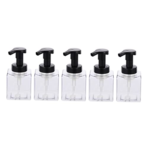 COSMEVIVI 5pcs Refillable Hand Soap Foam Bottle 250ml Shampoo Dispenser for Bathroom Soap Dispenser Bathroom Pump Bottle