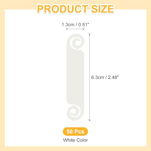 Étiquettes de câble blanches PATIKIL flexbiles pour identification de cordon de chargeur USB - 2