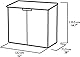 Keter Store it Out Nova Gartenschuppen aus Kunststoff, Außenmaße: 132 x 71.5 x 113.5 cm, 880l Fassungsvermögen, dunkelgrau, passend für 2x120l Mülltonnen, wetterfest, abschließbar