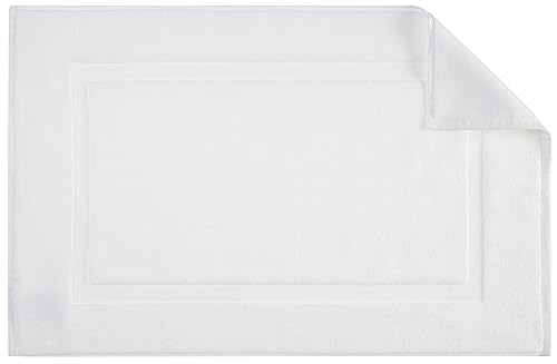 Amazon Basics Non-Slip Cotton Bath Mat, 100% Cotton Absorbent, Machine Washable, 31