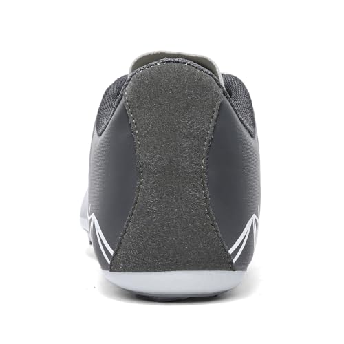 Ifrich Mens Womens Boys Girls Spikes Athletics Racing Running Shoes Track and Field Sneaker Light Grey - Thumbnail 2