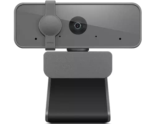 Lenovo NET_BO Essential FHD Webcam Grey, 1080p, Stereo Microphone, USB Camera for Live Streaming and Video Calling, Privacy Cover, Plug and Play,... - Image 2