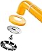 YGCBL Safety Handrail,Handrail Wall Mount Support Rail Bathtubs and Showers Elderly Anti-Slip Balance Handle Auxiliary Tools，Suitable for Stairwells, Corridors, Bathrooms, Hotels, Etc.,Yellow,78Cm