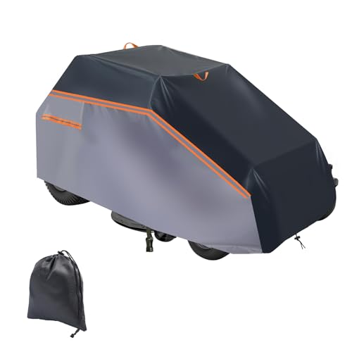 luolety Bâche de Tracteur à Gazon 600D, imperméable Anti-poussière résistante aux UV Coupe-Vent, Anti-Pluie Housse de Protection pour Tondeuse à Gazon...