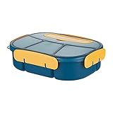 Bento Lunch Box, Leak-proof Eco-Friendly Bento Box, Food Storage Containers, with Fork, 4...